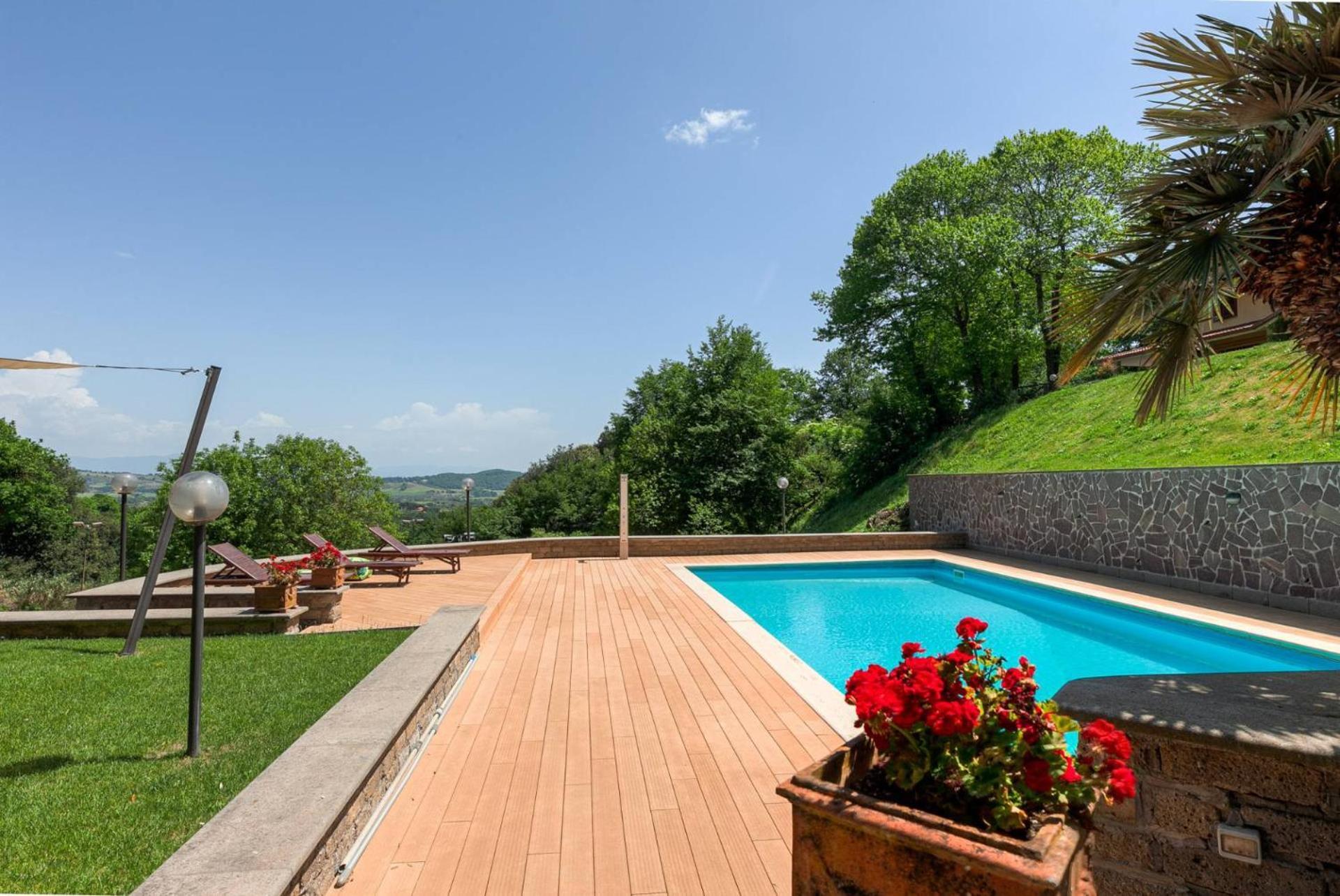 Villa Carolina - Piscina E Parco Panoramico 坎帕尼亚诺·迪罗马 外观 照片