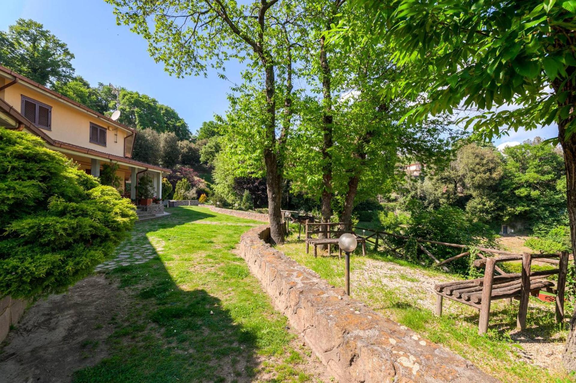 Villa Carolina - Piscina E Parco Panoramico 坎帕尼亚诺·迪罗马 外观 照片